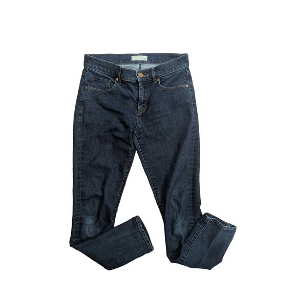 LOFT Mid Rise Skinny Jeans in Dark Mid Indigo Wash 27/4 - Picture 1 of 5